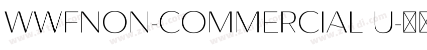 WWFNon-Commercial U字体转换